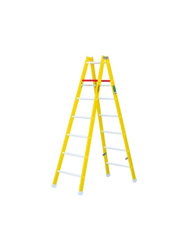 Escalera profesional de fibra tijera doble de 4 a 10 peldaños - ARIZONA