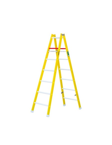 Escalera profesional de fibra tijera doble de 4 a 10 peldaños - ARIZONA