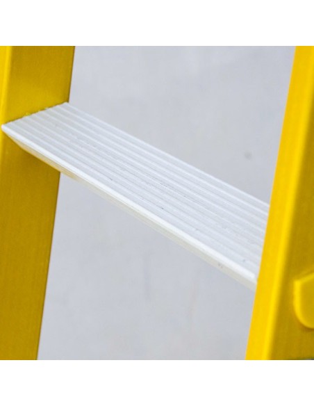 Escada profissional dupla tesoura em fibra com 4 a 16 degraus - ARIZONA