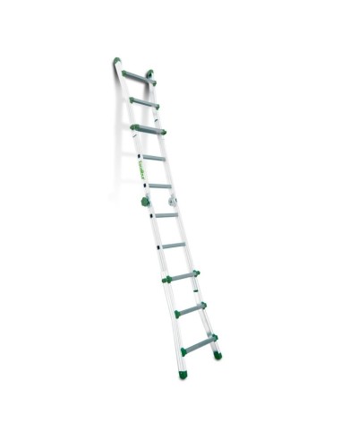 Escalera doméstica telescópica de aluminio y 3x4 peldaños | Escalibur