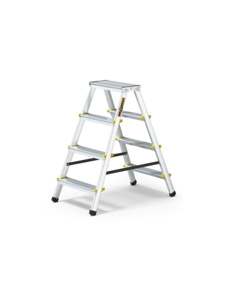 Escalera profesional de tijeras con doble subida. 2x4 peldaños