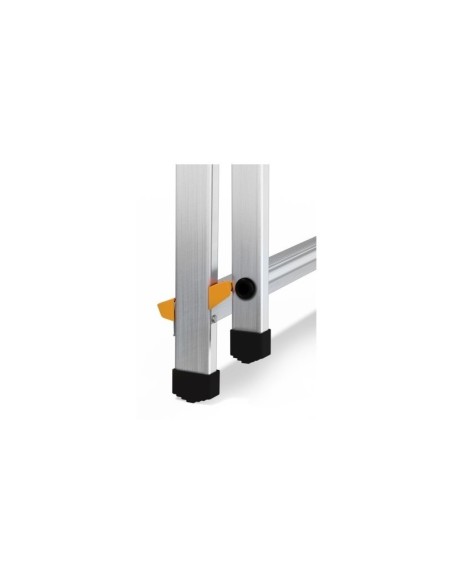 Escalera plegable profesional de 3 a 5 peldaños con bandeja de herramientas - DRABEST