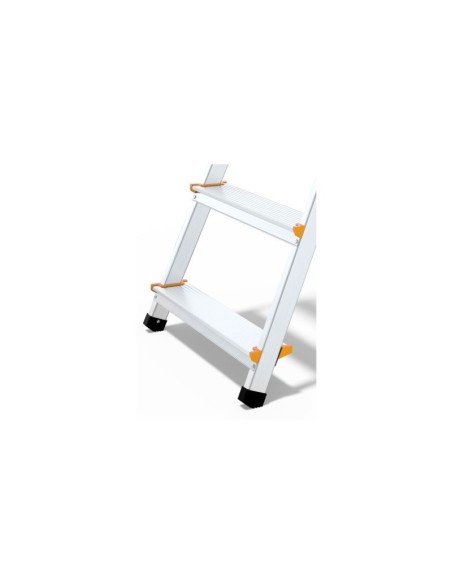 Escalera plegable profesional de 3 a 5 peldaños con bandeja de herramientas - DRABEST