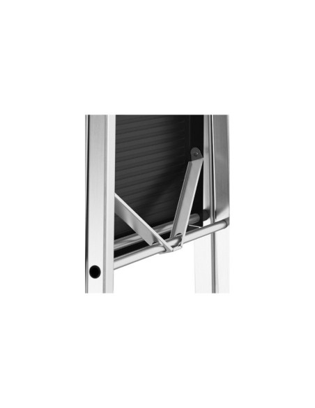Escalera plegable profesional de 3 a 5 peldaños con bandeja de herramientas - DRABEST