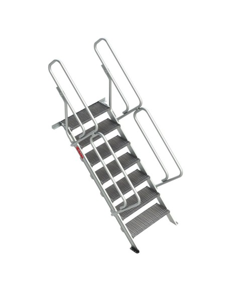 Escalera profesional fija de tramex inclinación 45º - FARAONE