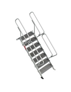 Escalera profesional fija de tramex inclinación 45º - FARAONE