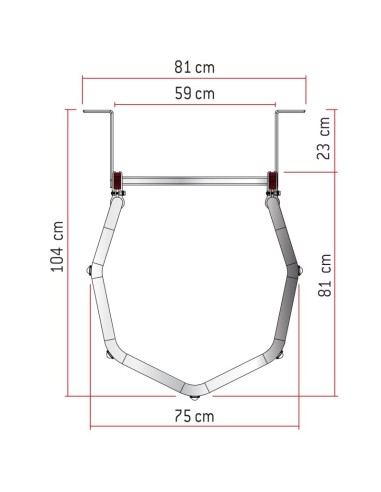 Escada vertical profissional SVS1 com gaiola e patamar - FARAONE