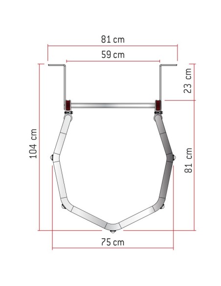 Escada vertical profissional SVS2 com gaiola - FARAONE