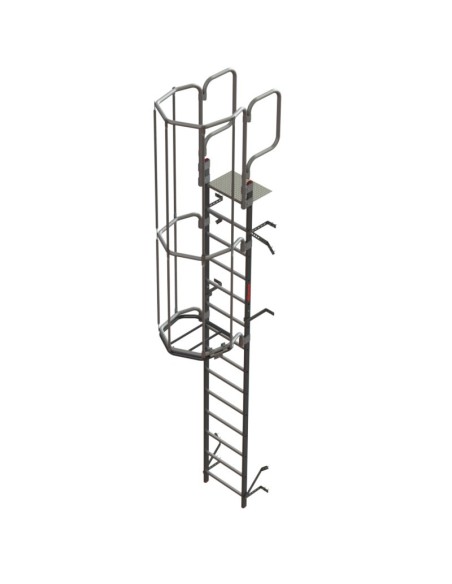 Escalera profesional vertical SVS2 con jaula - FARAONE