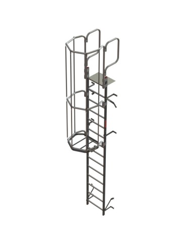 Escada vertical profissional SVS2 com gaiola - FARAONE