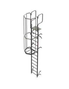 Escada vertical profissional SVS2 com gaiola - FARAONE