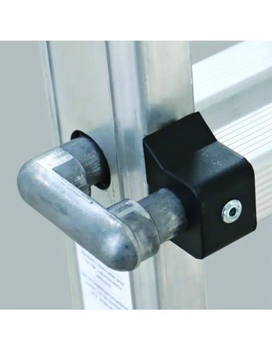 Escada telescópica profissional com rodas de 4 a 10 degraus - PERSUM