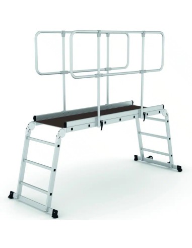 Plataforma profesional DUAL 3 peldaños con barandilla - PERSUM