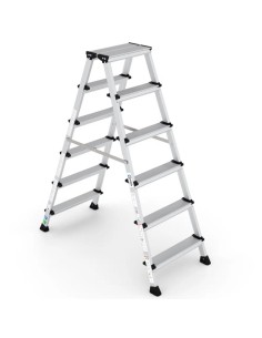 Escalera profesional OLYMPUS de tijera doble subida de 5 peldaños 2