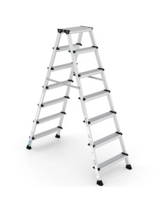 Escalera profesional OLYMPUS de tijera doble subida de 7 peldaños