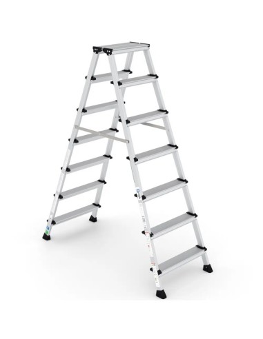 Escalera profesional OLYMPUS de tijera doble subida de 7 peldaños
