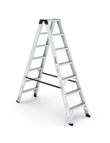 Escalera profesional OLYMPUS de tijera doble subida de 4 a 10 peldaños | PERSUM