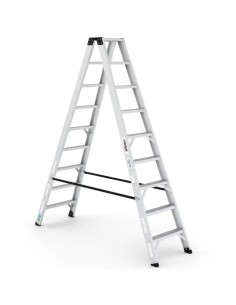 Escalera profesional OLYMPUS de tijera doble subida de 4 a 10 peldaños | PERSUM