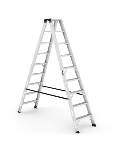 Escalera profesional OLYMPUS de tijera doble subida de 4 a 10 peldaños | PERSUM