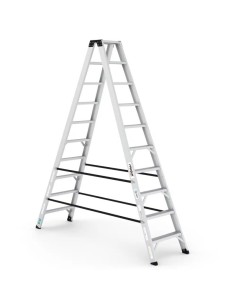 Escalera profesional OLYMPUS de tijera doble subida de 4 a 10 peldaños | PERSUM