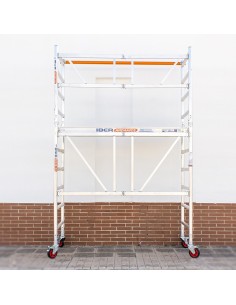 Andamio plegable de aluminio 75x190 - 3,85 m Altura de trabajo 2