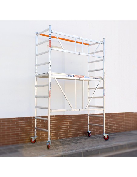 Andamio plegable de aluminio 75x190 - 3,85 m Altura de trabajo