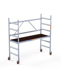 Andaime de alumínio dobrável alugado FÁCIL 75x190 - altura de trabalho