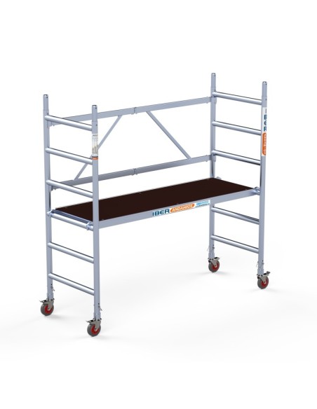 Andaime de alumínio dobrável alugado FÁCIL 75x190 - altura de trabalho