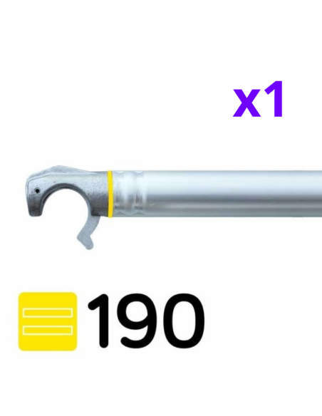 Andamio plegable de aluminio 75x190 - 3,85 m Altura de trabajo con barras extra